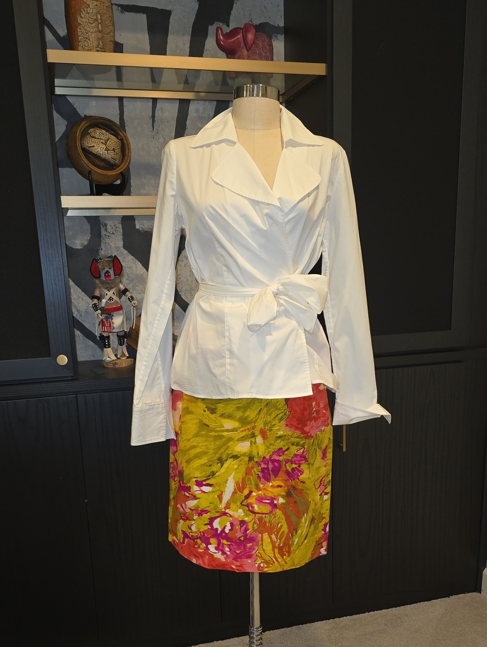 Floral Pencil Multicolor Skirt